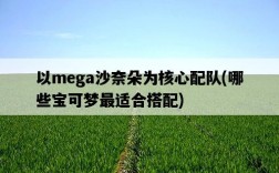 以mega沙奈朵為核心配隊，哪些寶可夢最適合搭配