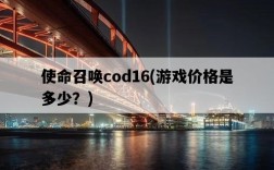 使命召喚cod16，游戲價格是多少？
