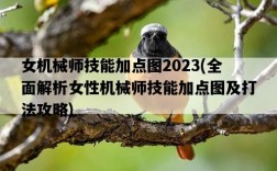 女機械師技能加點圖2023，全面解析女性機械師技能加點圖及打法攻略