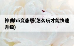 神曲h5變態版，怎么玩才能快速升級