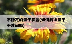 不穩定的量子裝置，如何解決量子干涉問題
