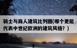 騎士與商人建筑比列圖，哪個更能代表中世紀歐洲的建筑風格？