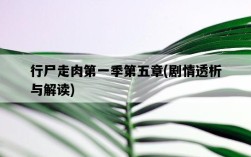 行尸走肉第一季第五章，劇情透析與解讀