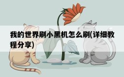 我的世界刷小黑機怎么刷，詳細教程分享