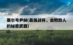 賽爾號尹赫，最強戰將，擊敗敵人的秘密武器