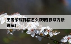 王者榮耀韓信怎么獲取，獲取方法詳解