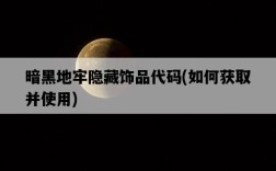 暗黑地牢隱藏飾品代碼，如何獲取并使用