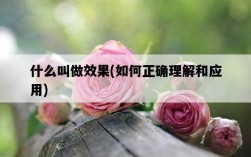 什么叫做效果，如何正確理解和應用