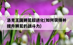 洛克王國獅鷲超進化，如何獲得并提升獅鷲的戰斗力