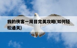 我的俠客一周目完美攻略，如何輕松通關