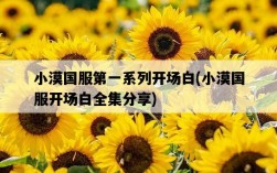 小漠國服第一系列開場白，小漠國服開場白全集分享