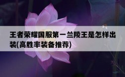 王者榮耀國服第一蘭陵王是怎樣出裝，高勝率裝備推薦