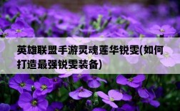 英雄聯盟手游靈魂蓮華銳雯，如何打造最強銳雯裝備