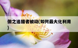 傲之追獵者被動，如何最大化利用