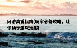 網游真香指南，玩家必備攻略，讓你暢享游戲樂趣