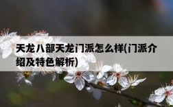 天龍八部天龍門派怎么樣，門派介紹及特色解析