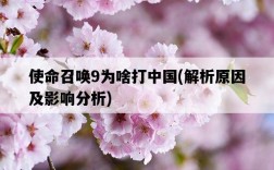 使命召喚9為啥打中國，解析原因及影響分析