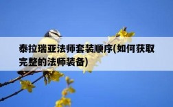 泰拉瑞亞法師套裝順序，如何獲取完整的法師裝備