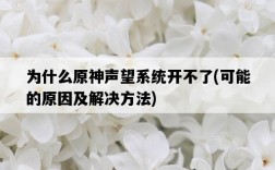 為什么原神聲望系統開不了，可能的原因及解決方法