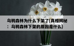 烏鴉森林為什么下架了，真相揭秘：烏鴉森林下架的原因是什么