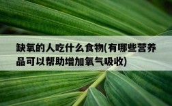 缺氧的人吃什么食物，有哪些營養品可以幫助增加氧氣吸收
