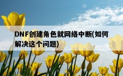 DNF創建角色就網絡中斷，如何解決這個問題