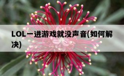 LOL一進游戲就沒聲音，如何解決