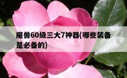 魔獸60級三大7神器，哪些裝備是必備的