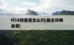 ff14驚喜蛋怎么釣,最全攻略來襲