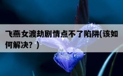 飛燕女渡劫劇情點不了陷阱，該如何解決？