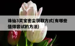 誅仙3靈寶密塵獲取方式，有哪些值得嘗試的方法