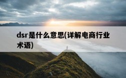 dsr是什么意思，詳解電商行業術語