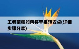 王者榮耀如何將蘋果轉安卓，詳細步驟分享
