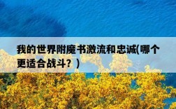 我的世界附魔書激流和忠誠，哪個更適合戰斗？