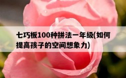 七巧板100種拼法一年級，如何提高孩子的空間想象力