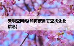 天眼查網站，如何使用它查找企業信息