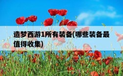 造夢西游1所有裝備，哪些裝備最值得收集