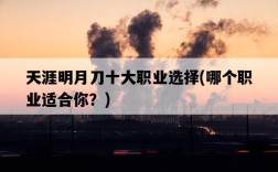 天涯明月刀十大職業選擇，哪個職業適合你？