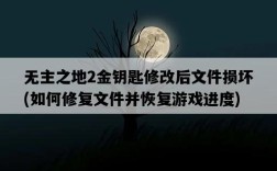無主之地2金鑰匙修改后文件損壞，如何修復文件并恢復游戲進度