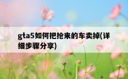 gta5如何把搶來的車賣掉，詳細步驟分享