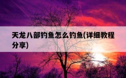 天龍八部釣魚怎么釣魚，詳細教程分享