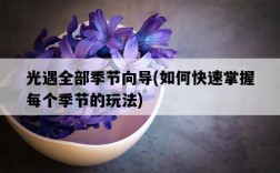 光遇全部季節向導，如何快速掌握每個季節的玩法