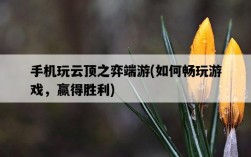 手機玩云頂之弈端游，如何暢玩游戲，贏得勝利