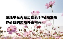 龍珠電光火石出招表手柄，精準操作必備的游戲外設推薦