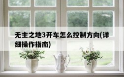 無主之地3開車怎么控制方向，詳細操作指南