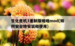生化危機3重制版啪啪mod，如何安全地安裝和使用