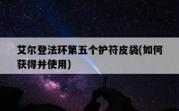 艾爾登法環第五個護符皮袋，如何獲得并使用