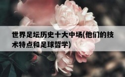 世界足壇歷史十大中場，他們的技術特點和足球哲學
