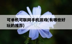 可單機可聯網手機游戲，有哪些好玩的推薦