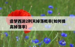 造夢西游2刑天掉落概率，如何提高掉落率
